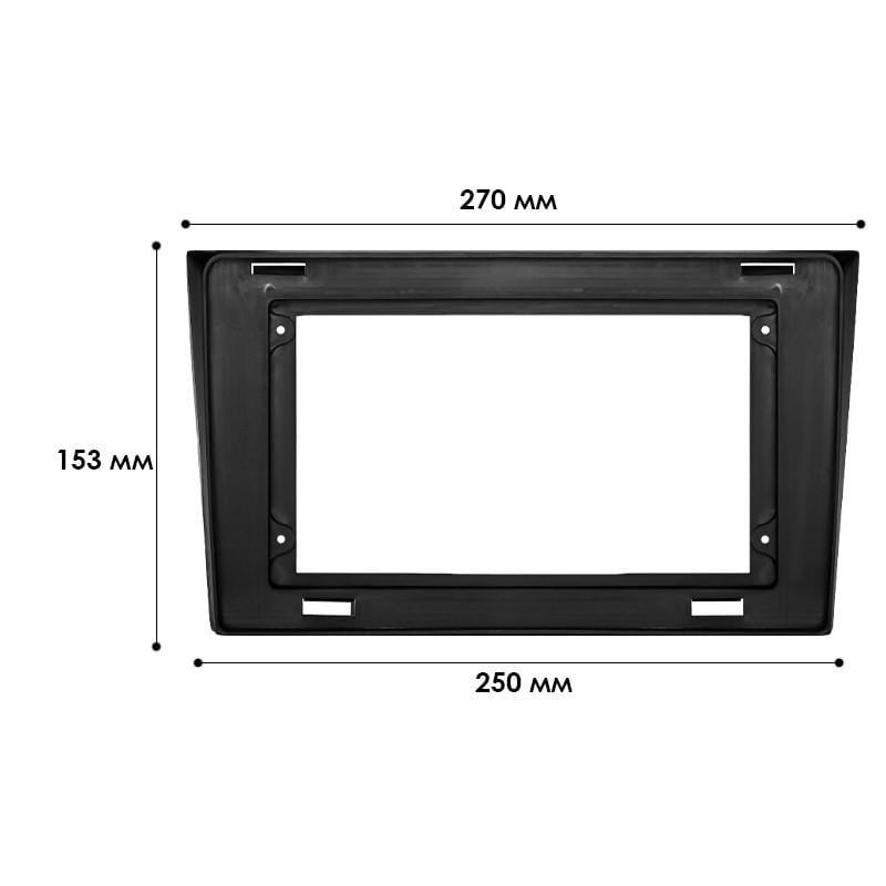 Рамка перехідна Lesko 10.1" для Mazda CX-9 2007-2016 (6860) - фото 4