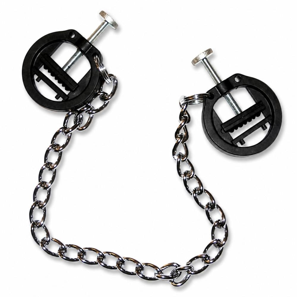 Зажимы для сосков с металлической цепью Plastic Press Nipple Clamps Metal Chain (1000040529) Зажимы для сосков с металлической цепью Plastic Press Nipple Clamps Metal Chain (1000040529)