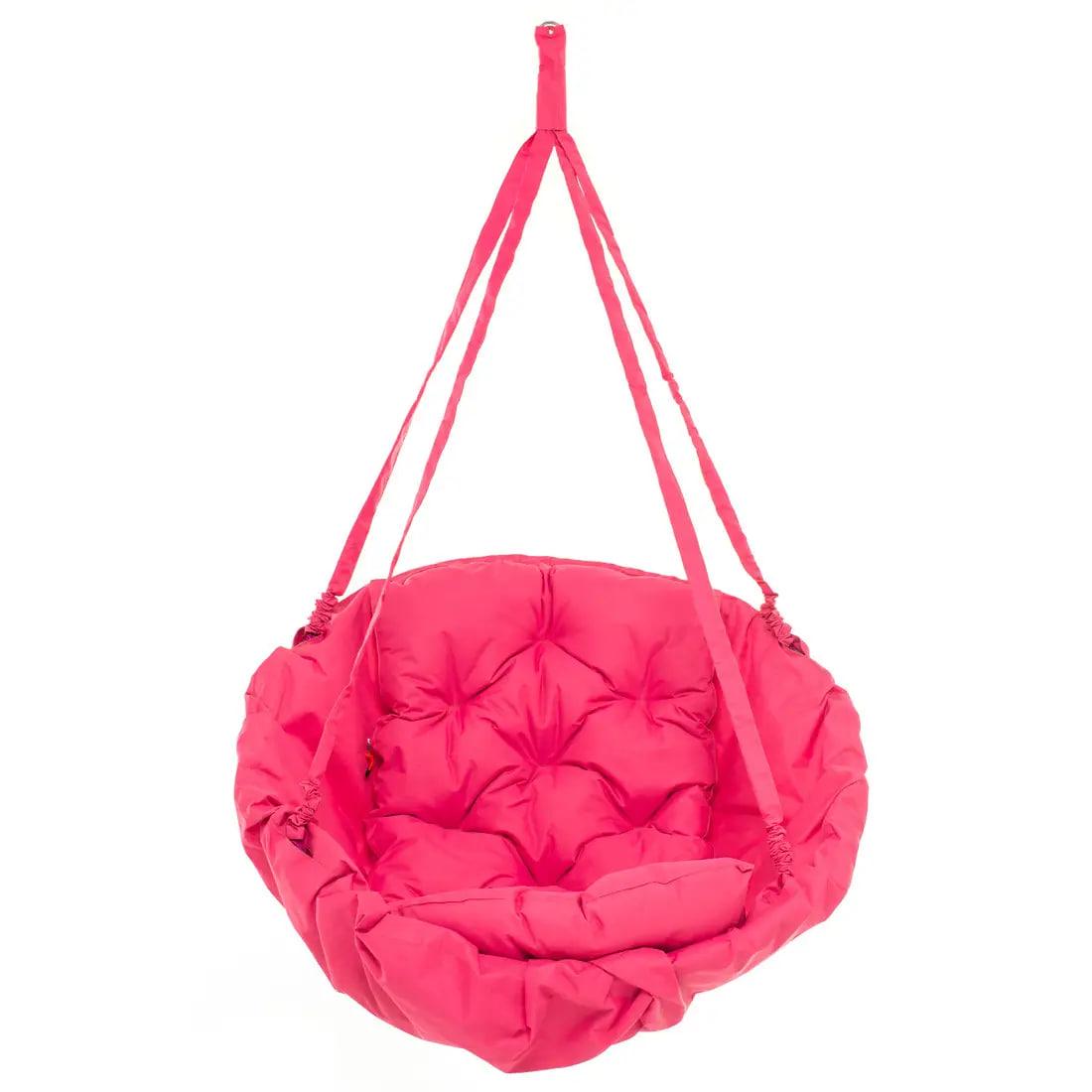 Крісло-гамак підвісне комфорт і легкість до 120 кг 96х96 см Рожевий (А236)