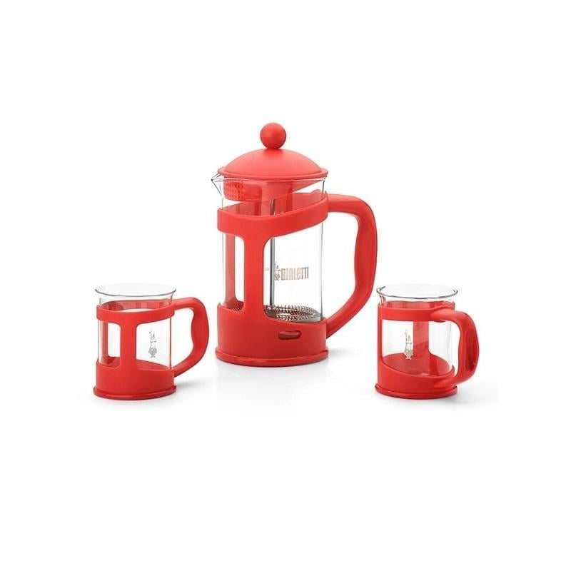 Френч-прес з чашками Bialetti Coffee Press 4651 3 пр. Red (115882)