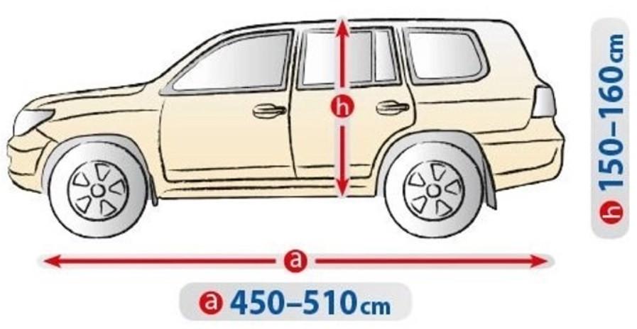 Тент-чохол на автомобіль Джип/Мінівен Kegel Optimal Garage SUV/OFF Road 510х195х160 см XL - фото 2