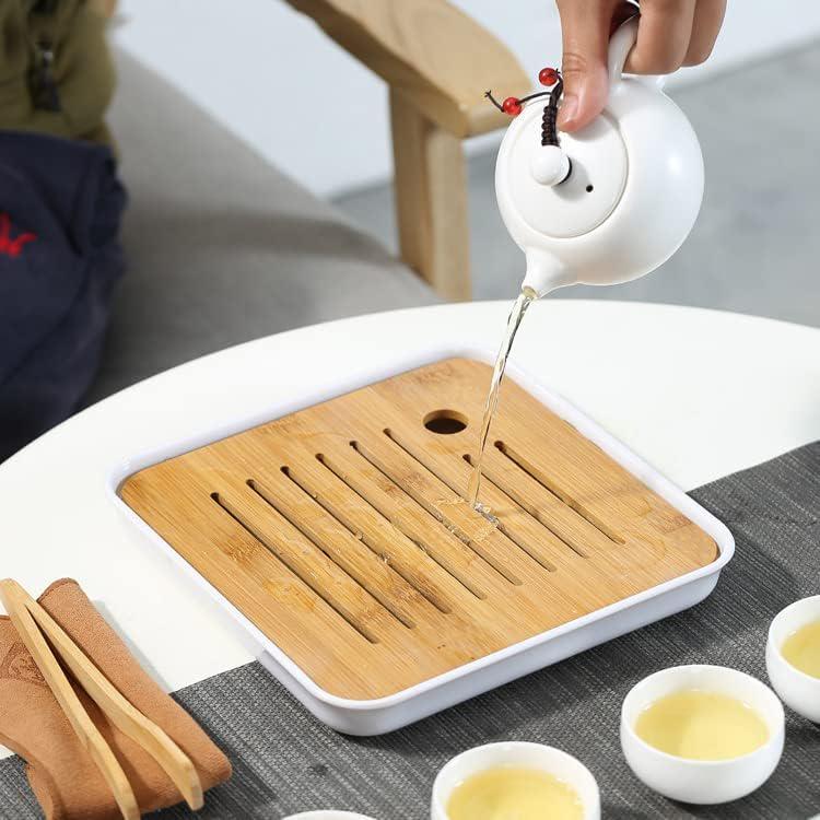 Набор для чайной церемонии Гунфу Ча дорожный Классик Мята дорожный 4 персоны с чабанью 10 предметов Белый (23062246) - фото 4 Набор для чайной церемонии Гунфу Ча дорожный Классик Мята дорожный 4 персоны с чабанью 10 предметов Белый (23062246) - фото 4