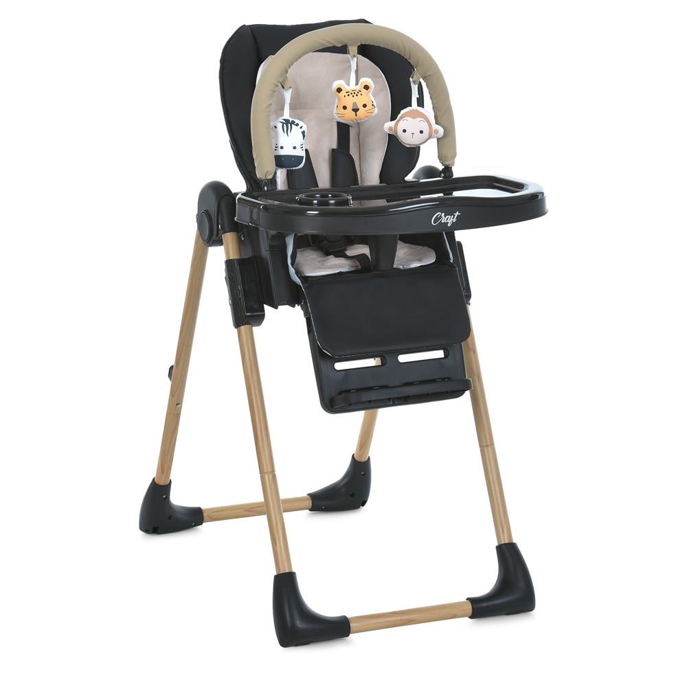 Стільчик для годування ME 1115-W CRAFT Black (26875928)