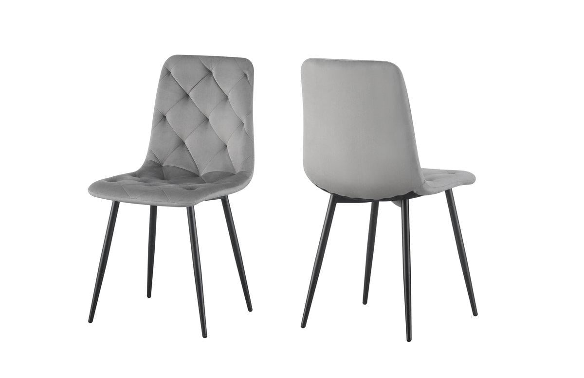 Стілець кухонний Мікс Меблі Трасті Чорний/Велюр сірий - фото 6