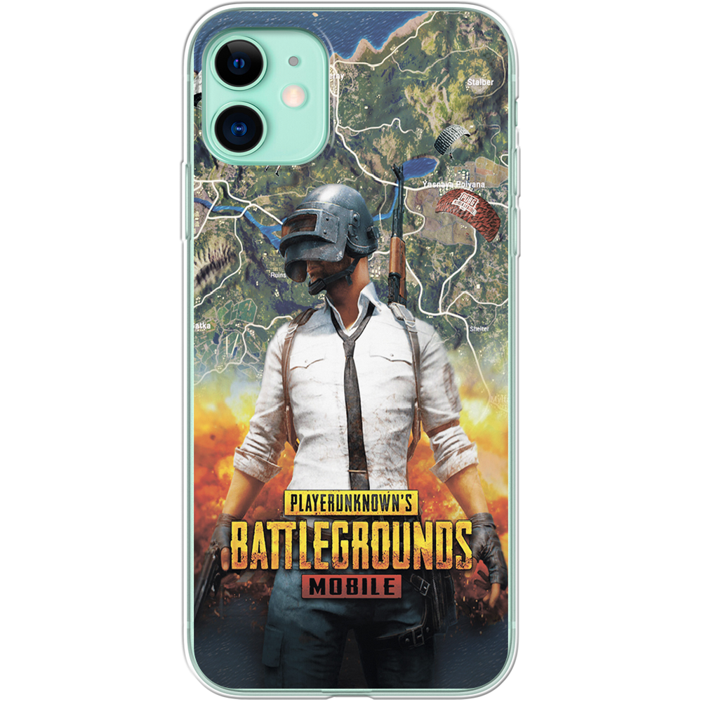 Чохол Boxface iPhone 11 PUBG Mobile Прозорий силікон (38184-up2309-38184)