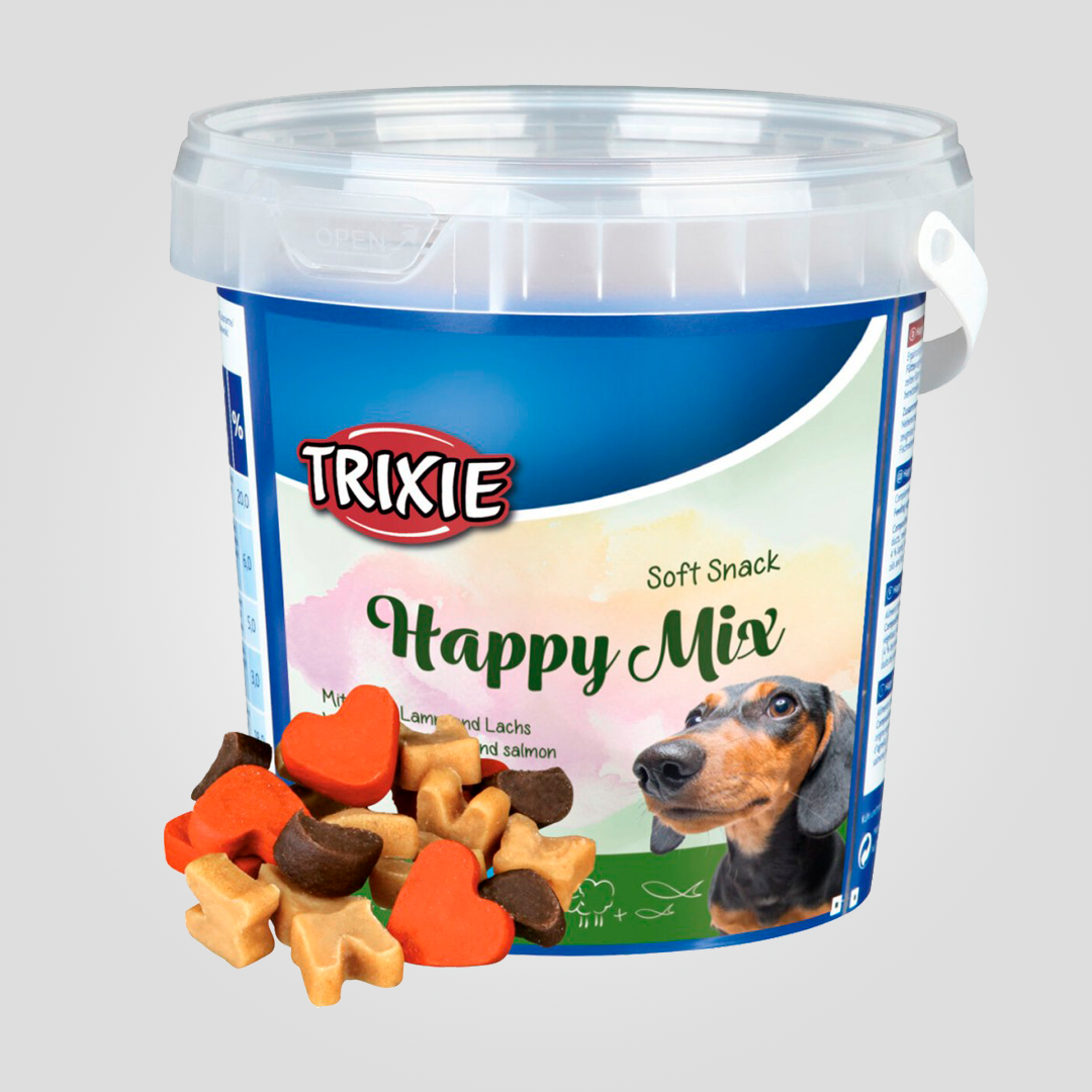 Лакомство для собак Trixie Soft Snack Happy Mix с курицей ягненком и лососем 500 г (20505443)