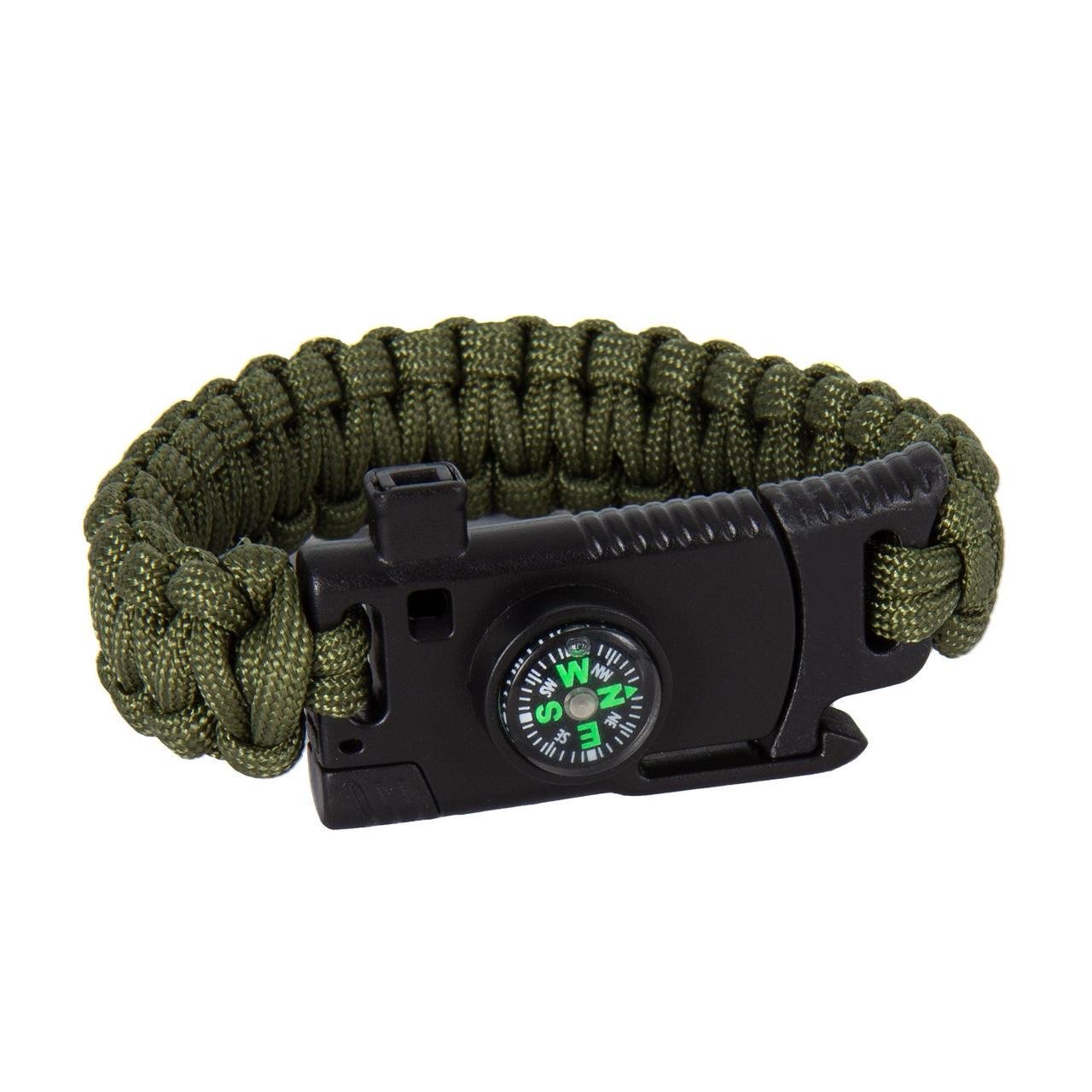 Браслет из паракорда Paracord Fire Starter Bracelet Хаки (1008591-Khaki) - фото 1