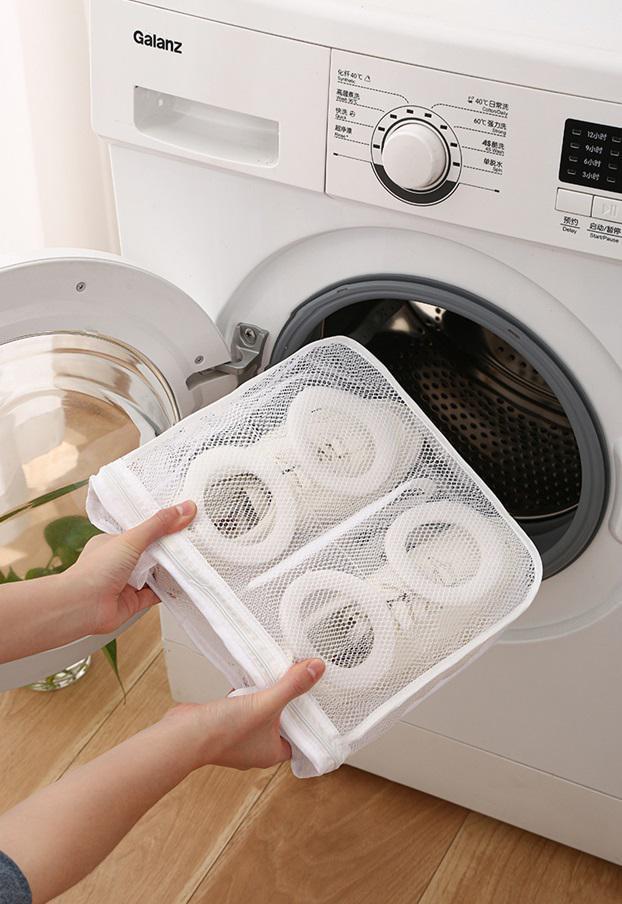 Мешок для стирки обуви 18654 12х30х36 см Белый (5011889) - фото 3