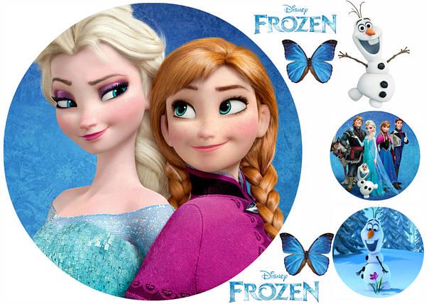 Картинка на торт вафельна Холодне серце 8 (6041)