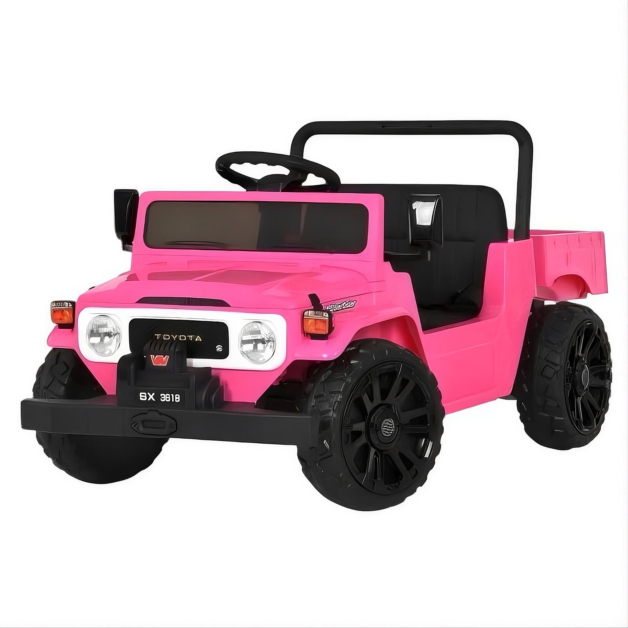 Детский джип Bambi Racer M 6308EBLR-8 2×35W 12V7Ah EVA кожа Bluetooth пульт Розовый (33356645)