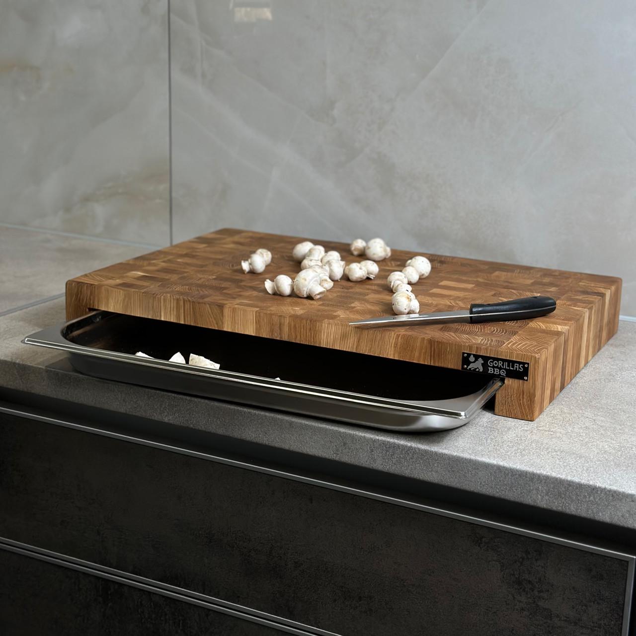 Доска разделочная профессиональная торцевая с гастроемкостью 60х40х7,5 см (DS8) - фото 9 Доска разделочная профессиональная торцевая с гастроемкостью 60х40х7,5 см (DS8) - фото 9