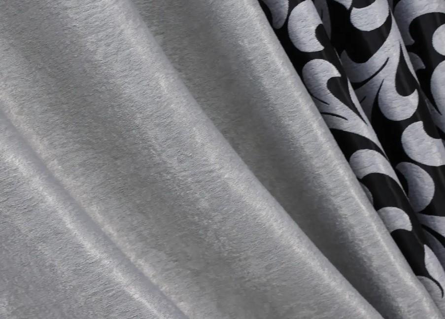 Шторы блекаут 1,5х2,7 м 2 шт. Черный/Серый (014дк/043шА-157ш) - фото 2 Шторы блекаут 1,5х2,7 м 2 шт. Черный/Серый (014дк/043шА-157ш) - фото 2