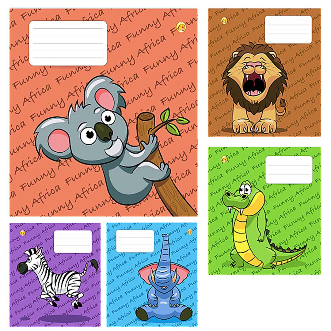 Тетрадь Тетрада Веселая Африка 12 листов 25 шт. (MTA-TE12100)