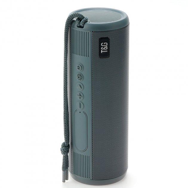 Колонка с фонариком Smart Bluetooth TG 635 10W USB miniCD 1200 mAh Серый (12479204)