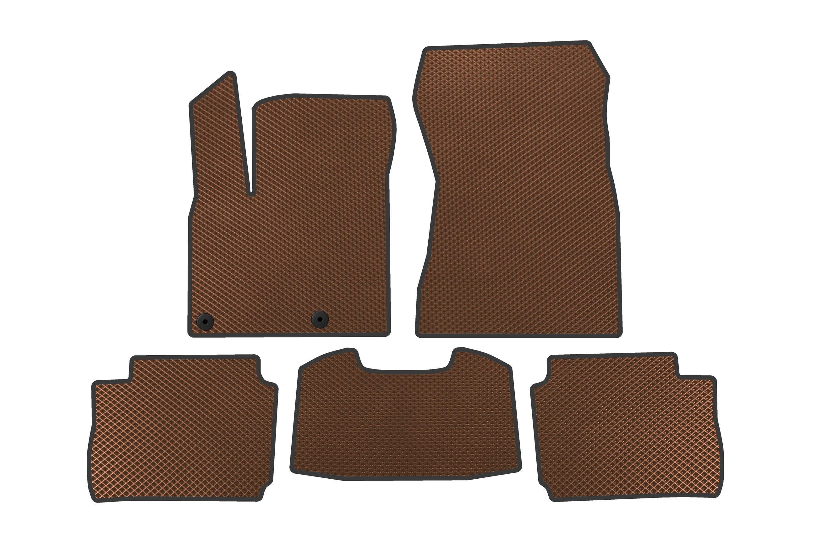 Коврики автомобильные Digital Designs EVA электро для Nissan Qashqai 2021- гг. этилвинилацетат Коричневый (183565)