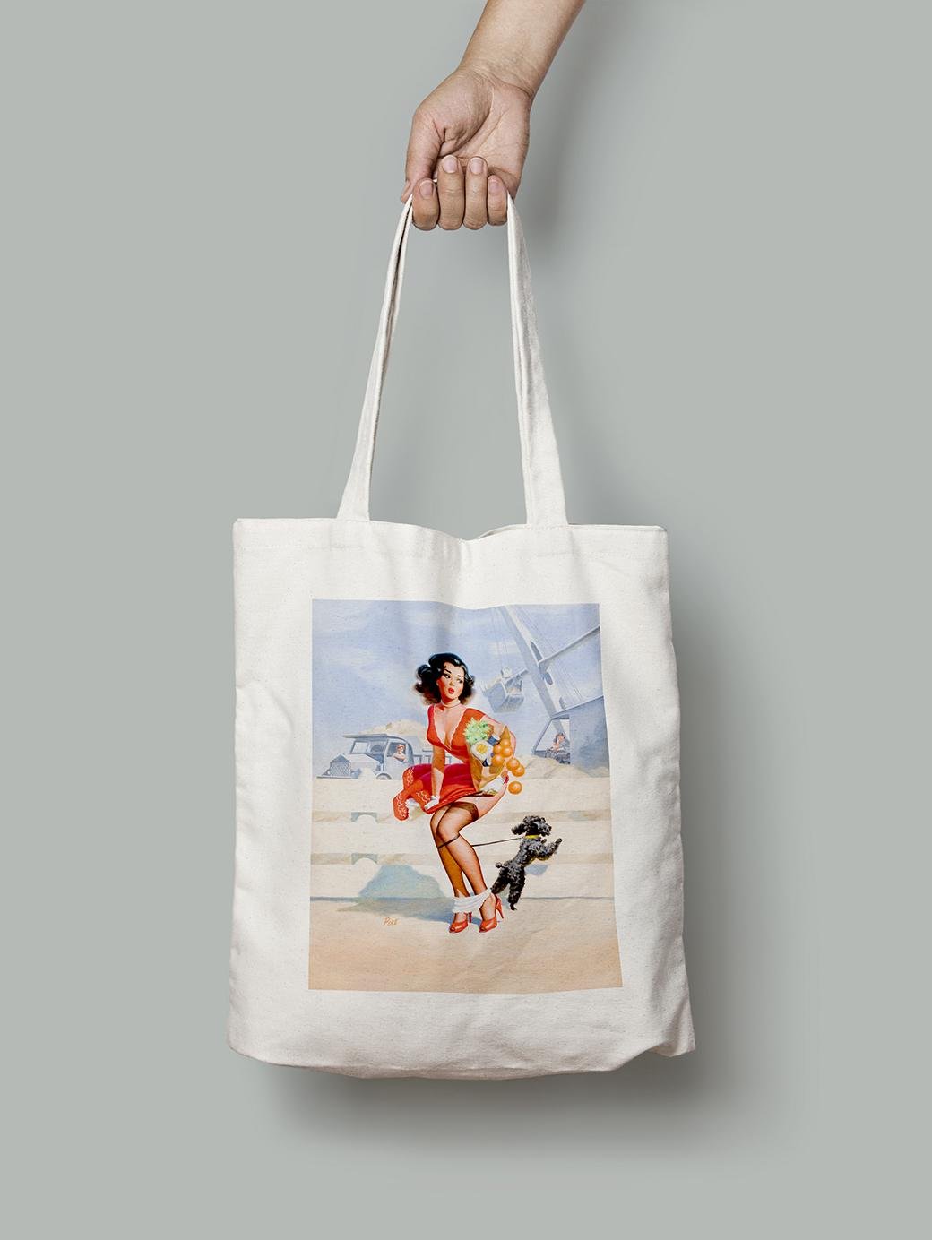 Эко-сумка Упс сбросила трусики. Джей Скотт Пайк шопер (pin_up010092_Bag)