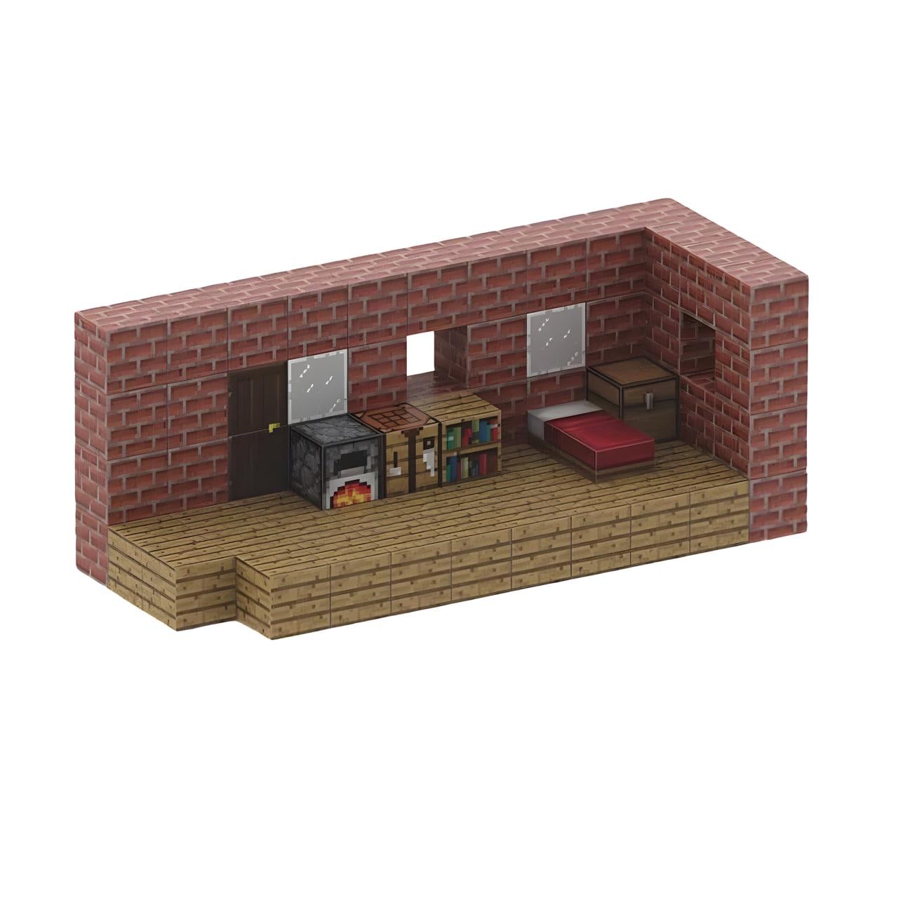 Конструктор магнитный Minecraft Домик из кирпича 80 дет. (80)