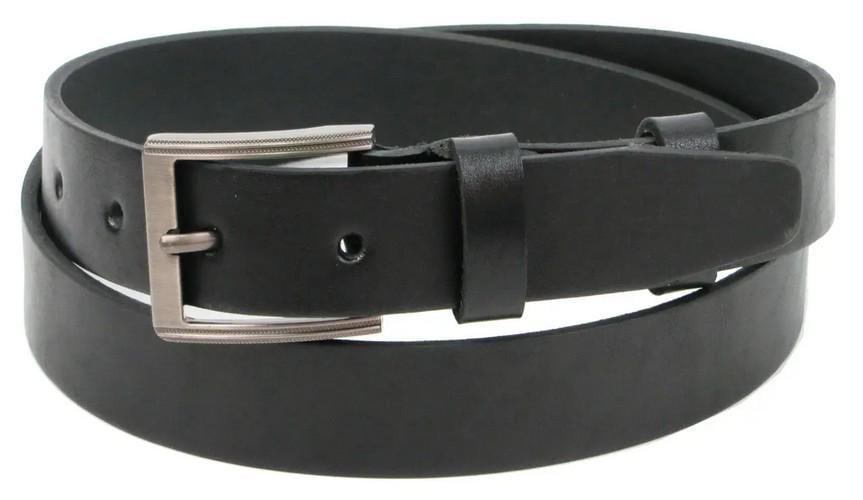 Ремень кожаный мужской Skipper 3,3 см Черный (super710_1300-33)