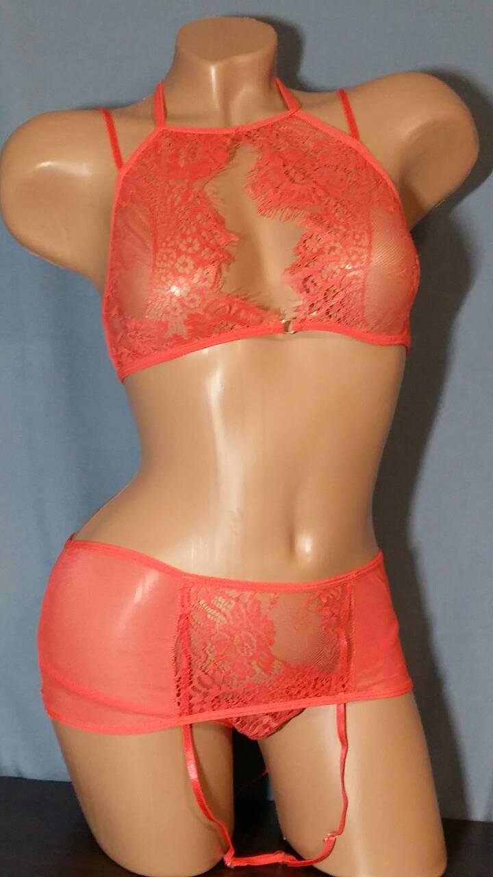 Комплект білизни з поясом S Червоний (Н-0665-К) - фото 7 Комплект білизни з поясом S Червоний (Н-0665-К) - фото 7