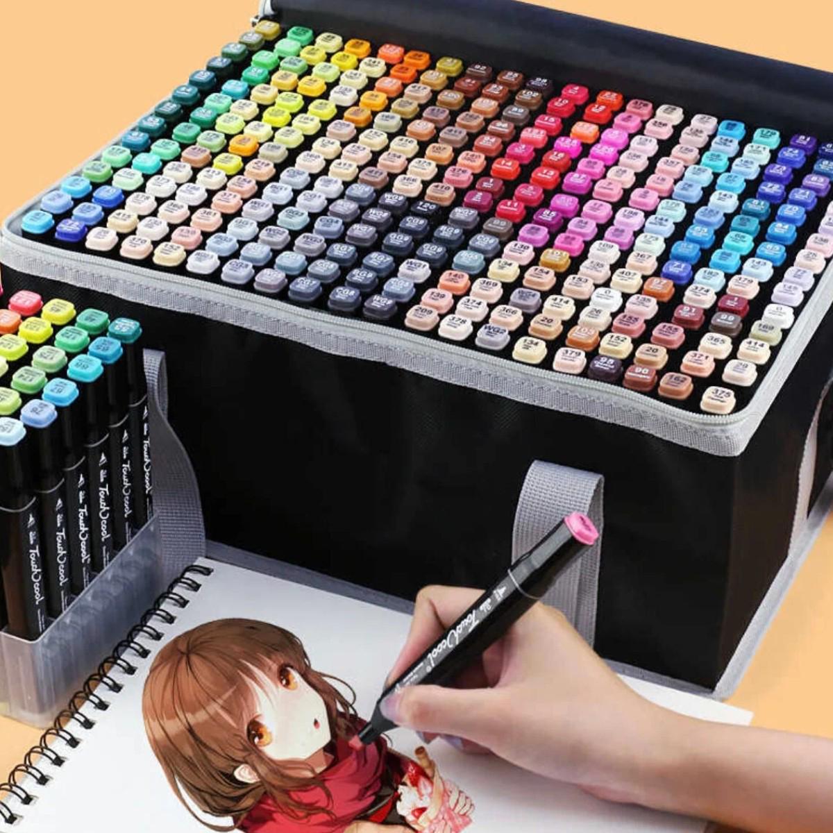 Набір двосторонніх скетч маркерів для малювання Touch Sketch 262 шт. (9369) - фото 2 Набір двосторонніх скетч маркерів для малювання Touch Sketch 262 шт. (9369) - фото 2