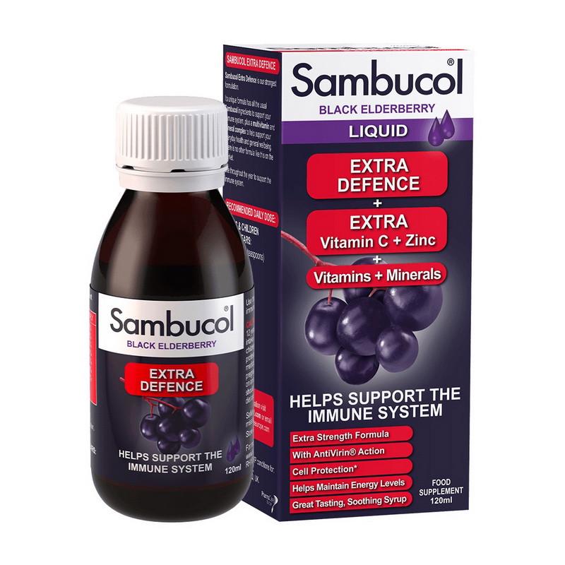 Комплекс для імунітету Sambucol Extra Defence Liquid 120 мл (21207-01)