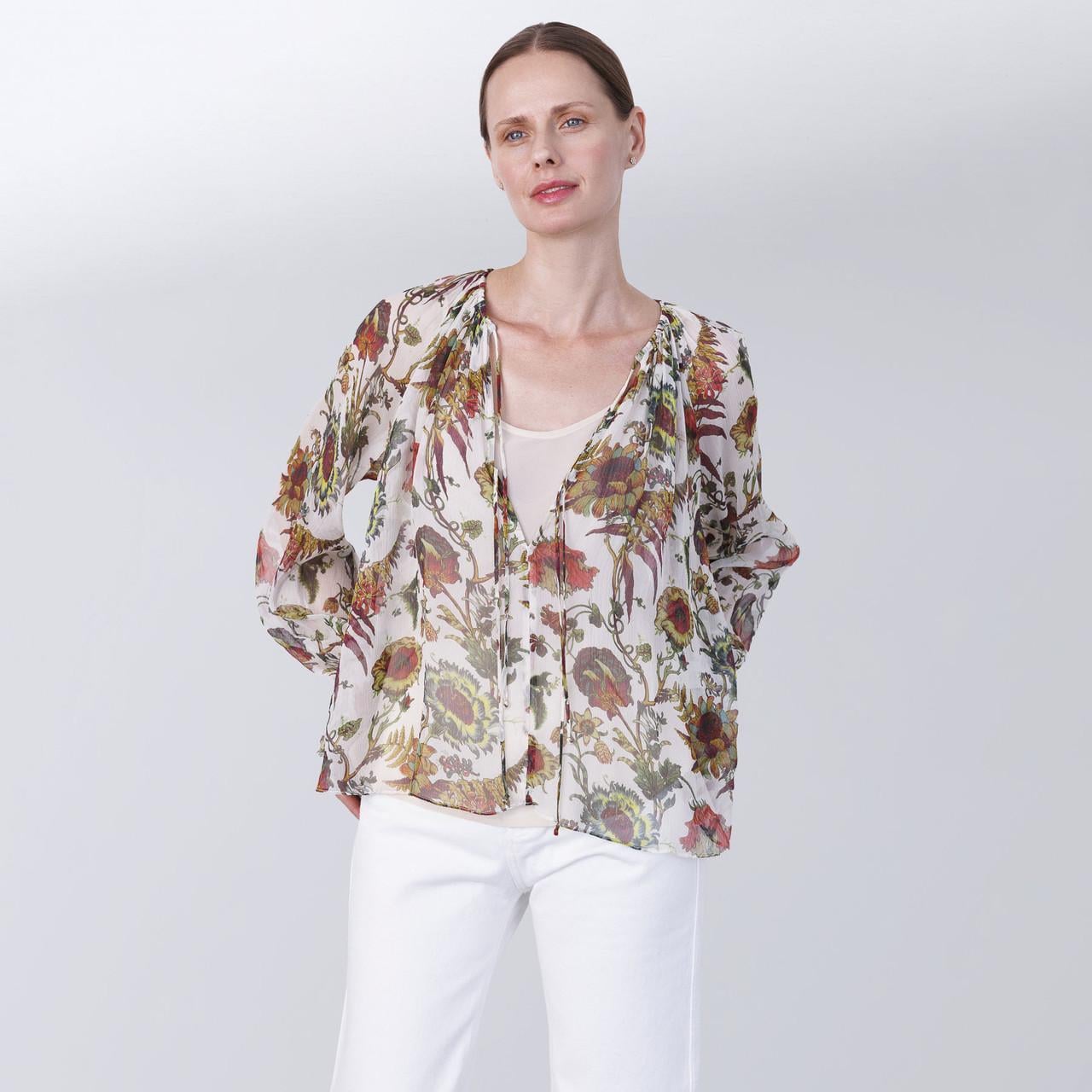 Блуза жіноча повсякденна Ulla Johnson M Молочний (2797308127)