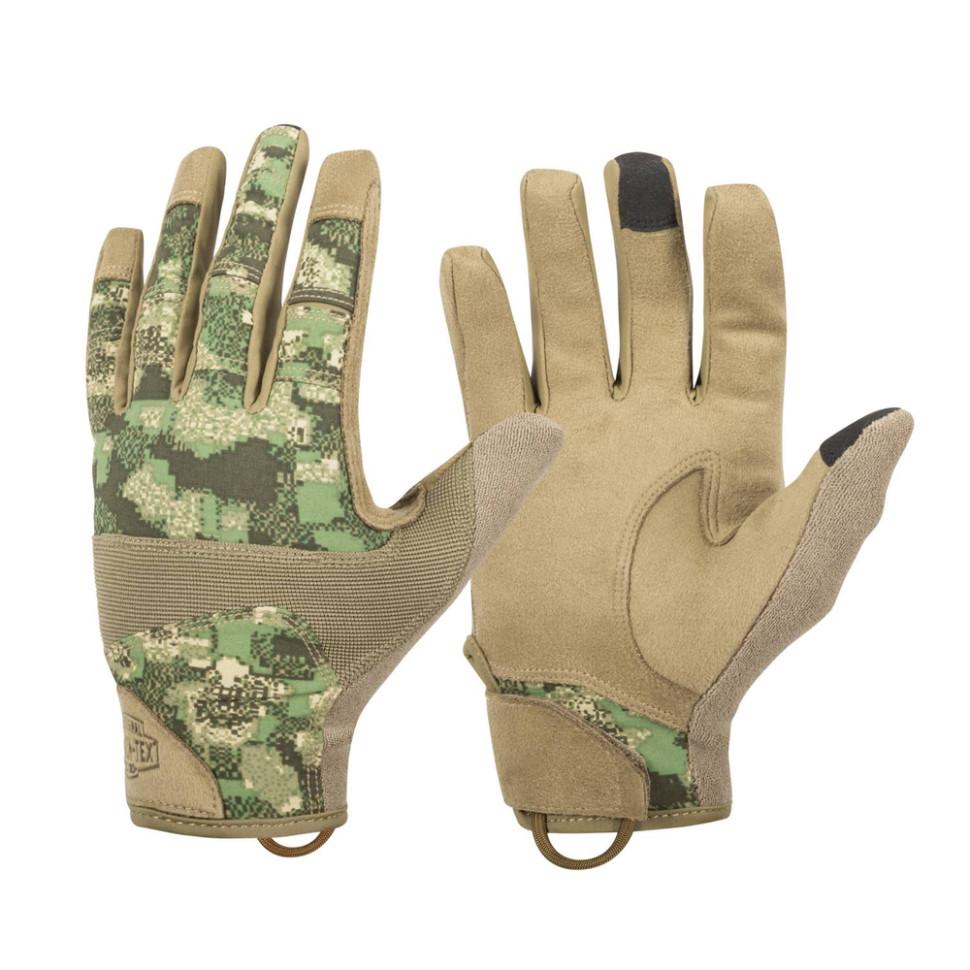 Перчатки Helikon-Tex Range Tactical Gloves PenCott WildWood/Coyote A S Beige/Camo (RK-RNG-PO-4511A-B03)