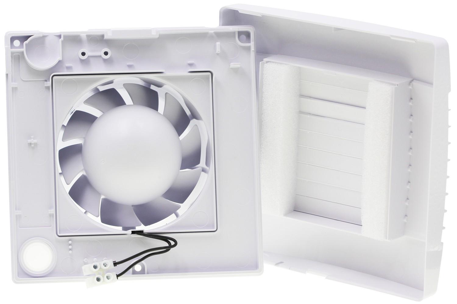 Вентилятор витяжний побутовий AirRoxy pRestige 100 ZG автоматичні жалюзі (VT868) - фото 2