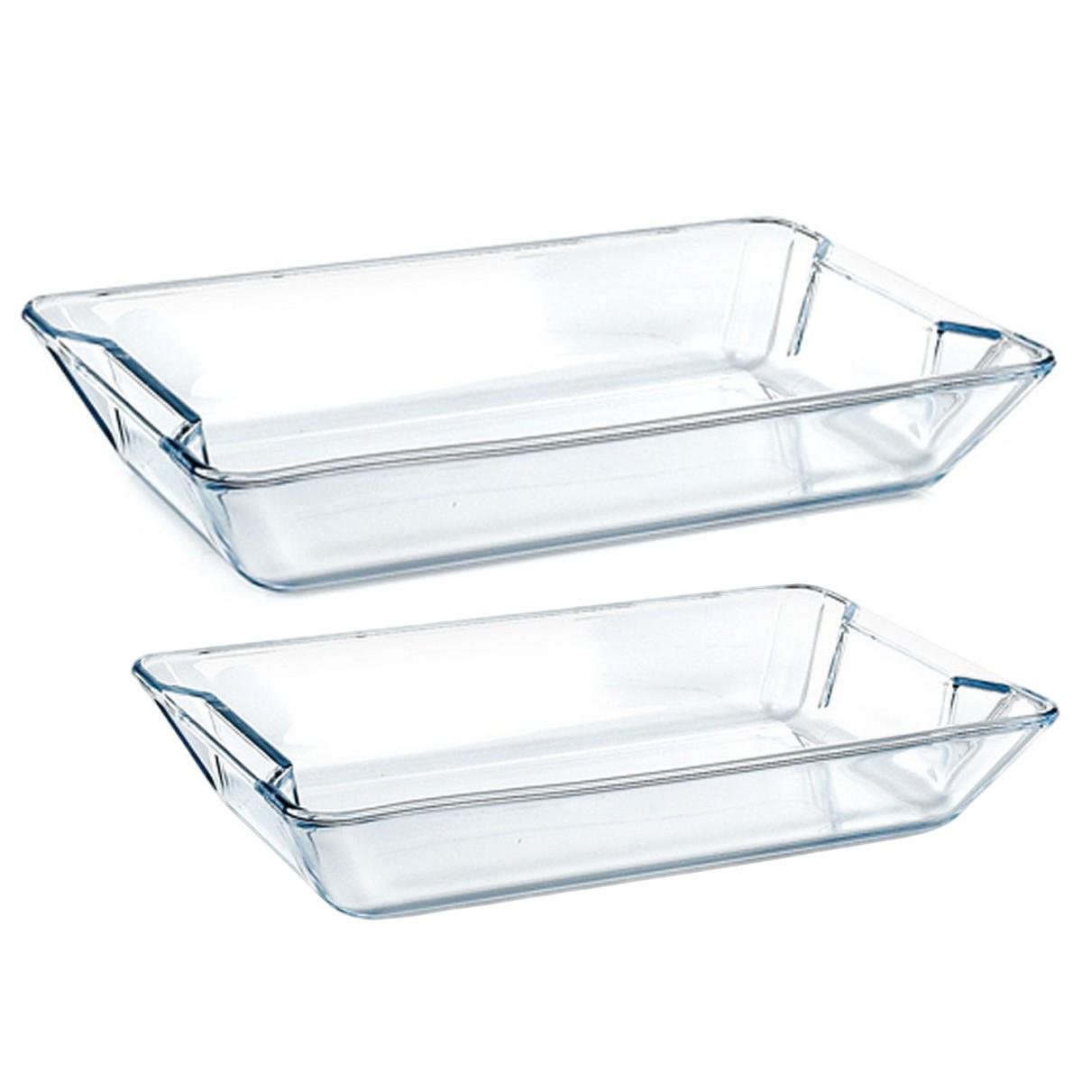 Набір форм для запікання A-PLUS скляних прямокутних 2 шт. (1090)