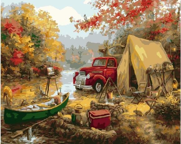 Картина за номерами Brushme "Відпочинок у лісі" (GX8967)