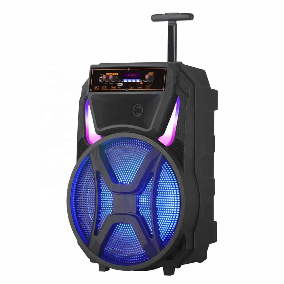 Портативна акустична стерео система з караоке мікрофоном Winso MD13-12L-12"x1 (40W) Bluetooth - фото 3