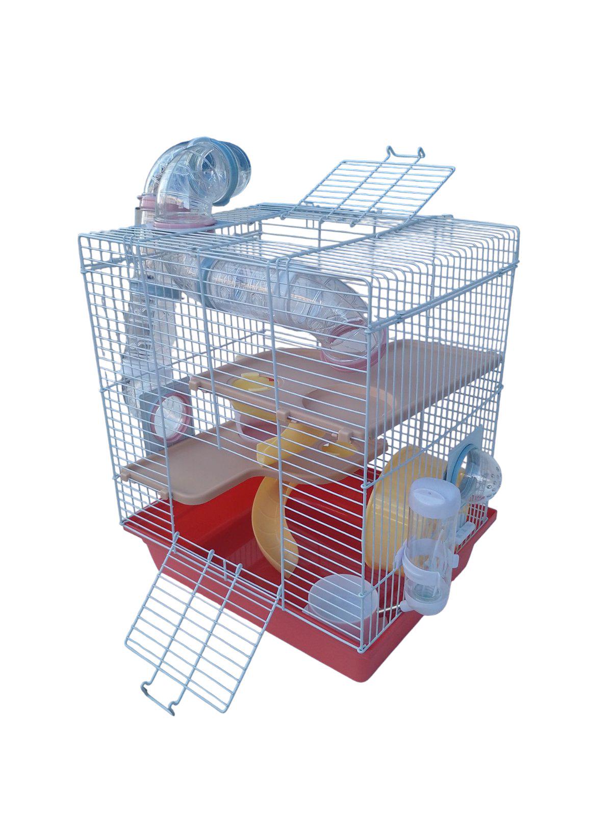 Клетка для грызунов с лабиринтом 3502 Красный (30060111) - фото 3