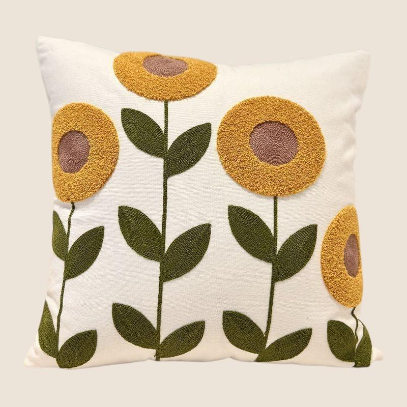 Декоративная подушка Подсолнухи 45х45 см - фото 2 Декоративная подушка Подсолнухи 45х45 см - фото 2