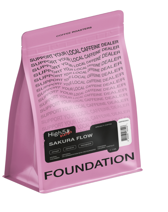 Кофе в зернах Foundation Coffee Roasters High5 Sakura Flow 1 кг
