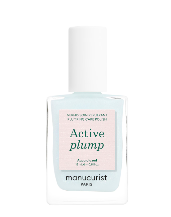 Лак с коллагеном для тонких и слабых ногтей укрепление Manucurist Active Plump объем и увлажнение 15 мл