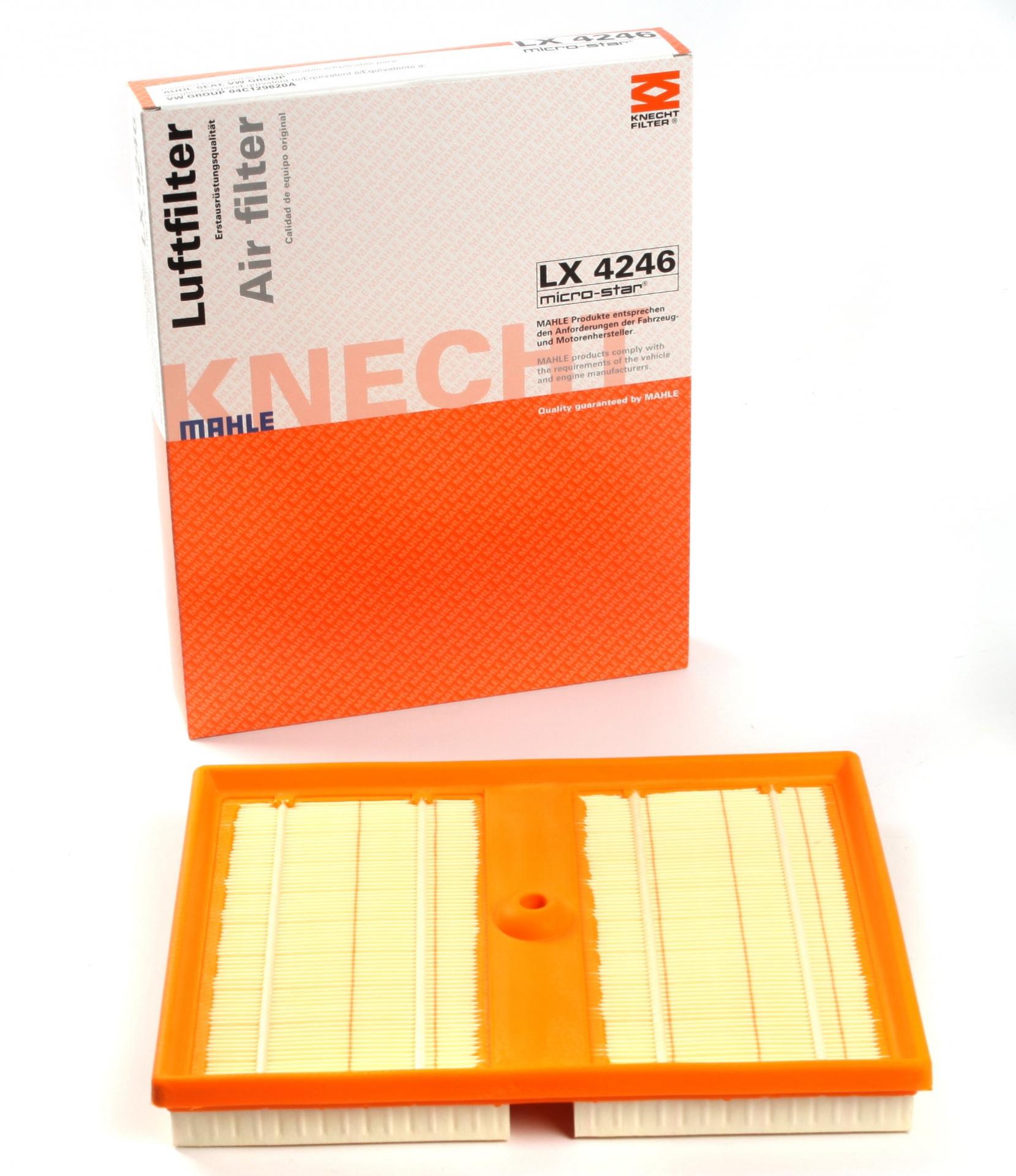 Фильтр воздушный KNECHT для Audi A3/Seat Leon/Skoda Fabia III/VW Polo 1,0TSI 14- (LX 4246)