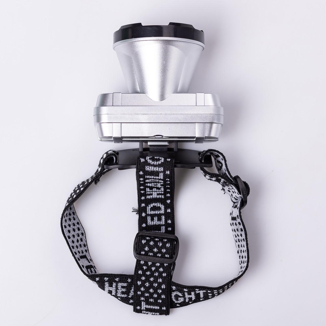 Налобний ліхтар акумуляторний 10 В 8,5х8х6 см (7191) Налобний ліхтар акумуляторний 10 В 8,5х8х6 см (7191)