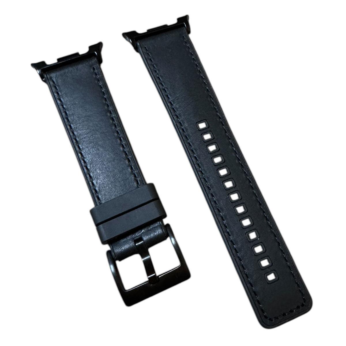 Ремешок для часов Primolux Leather Silicone Samsung Galaxy Watch 8 46 мм/44 мм/40 мм Black (2767642385) - фото 5 Ремешок для часов Primolux Leather Silicone Samsung Galaxy Watch 8 46 мм/44 мм/40 мм Black (2767642385) - фото 5