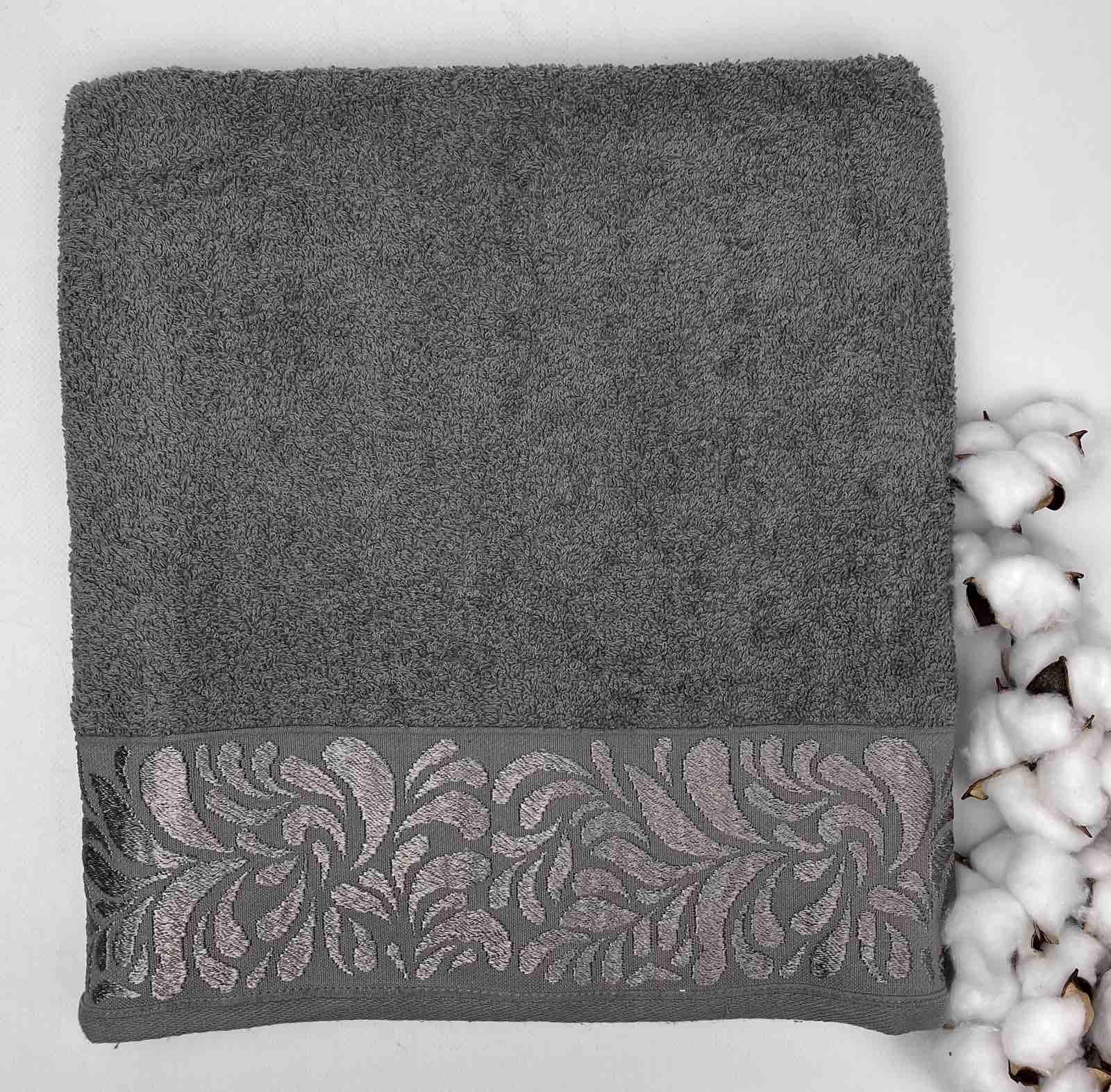 Рушник Cottonize cod 412 70х140 см Сірий (CN24574) - фото 1 Рушник Cottonize cod 412 70х140 см Сірий (CN24574) - фото 1