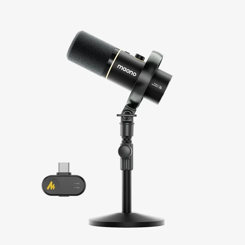 Микрофон беспроводной Maono PD200W Hybrid 2,4 ГГц и USB и XLR Микрофон беспроводной Maono PD200W Hybrid 2,4 ГГц и USB и XLR