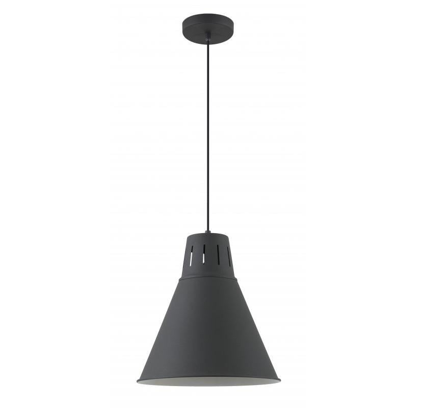 Світильник стельовий одинарний GTV GIANNI L E27 IP20 Ø 32 см Чорний (27551130)