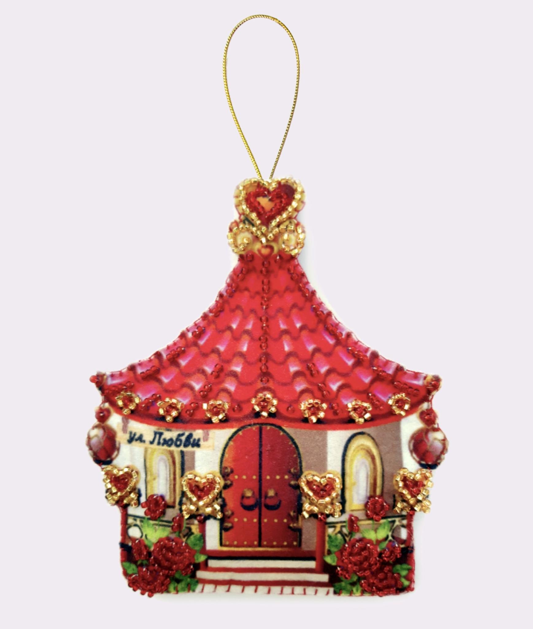 Набір для вишивання бісером BUTTERFLY F143 Хатинка кохання 12х10 см (F143)