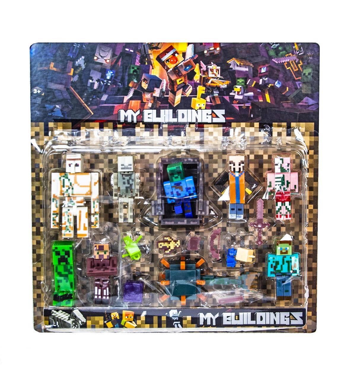 Фигурки Майнкрафт Мои постройки блистер my buildings J32