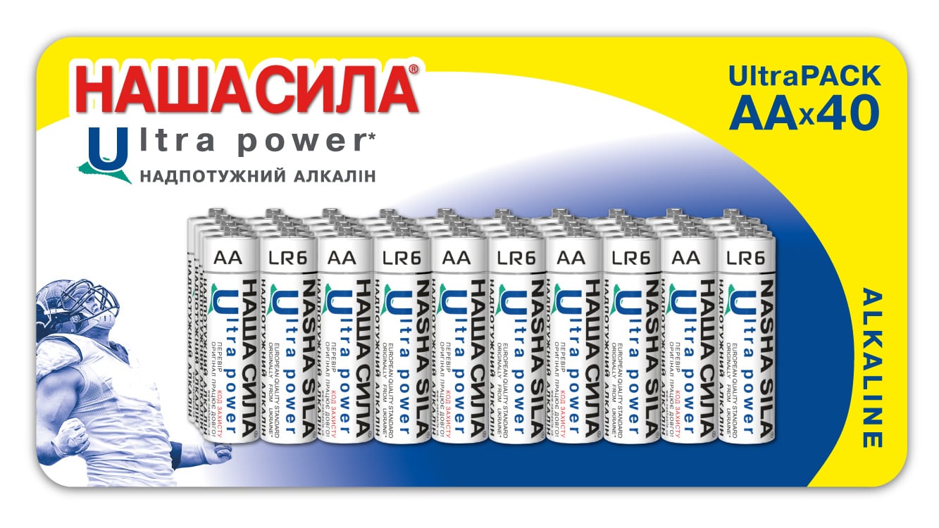 Батарейки НАША СИЛА Ultra Power AA 40 шт. (LR6)