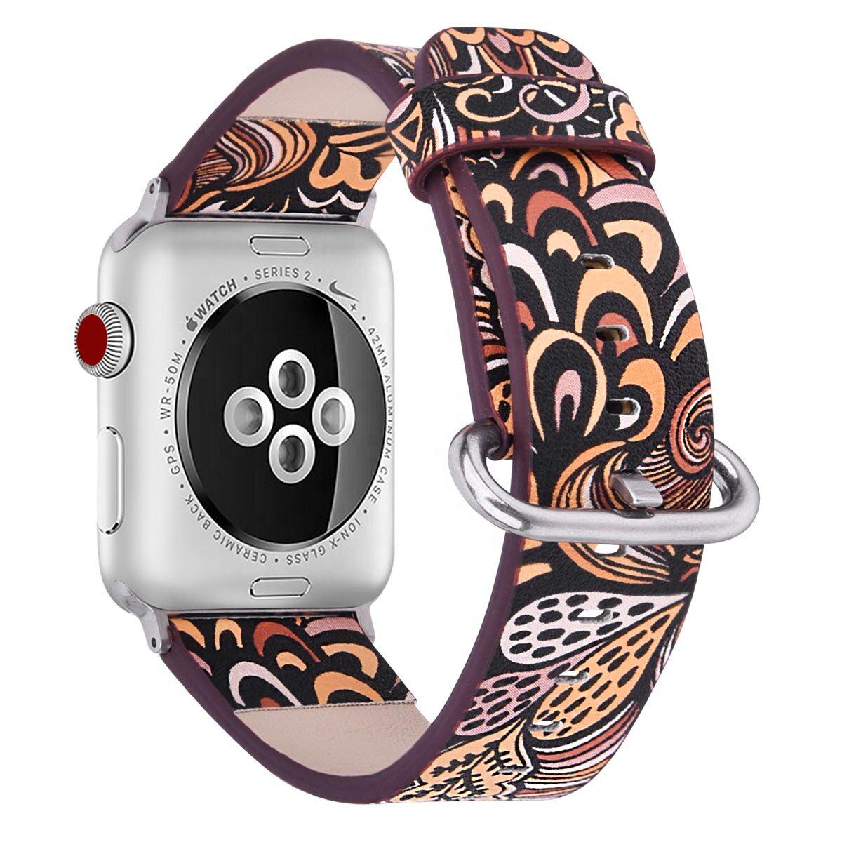 Женский кожаный ремешок для Apple Watch Джунгли 38-40 мм
