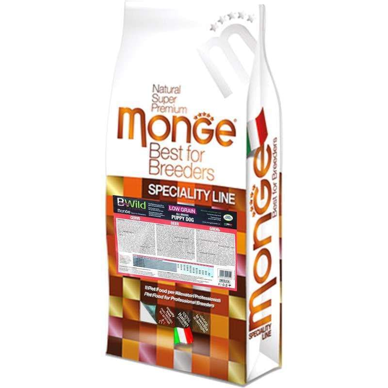 Корм сухой Monge Dog Bwild Low Grain Puppy&Junior Оленина 15 кг (50042)
