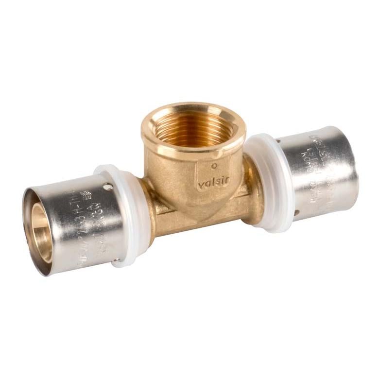 Пресс-тройник Valsir Pexal Brass 26 3,0x3/4" В (VS0170935)