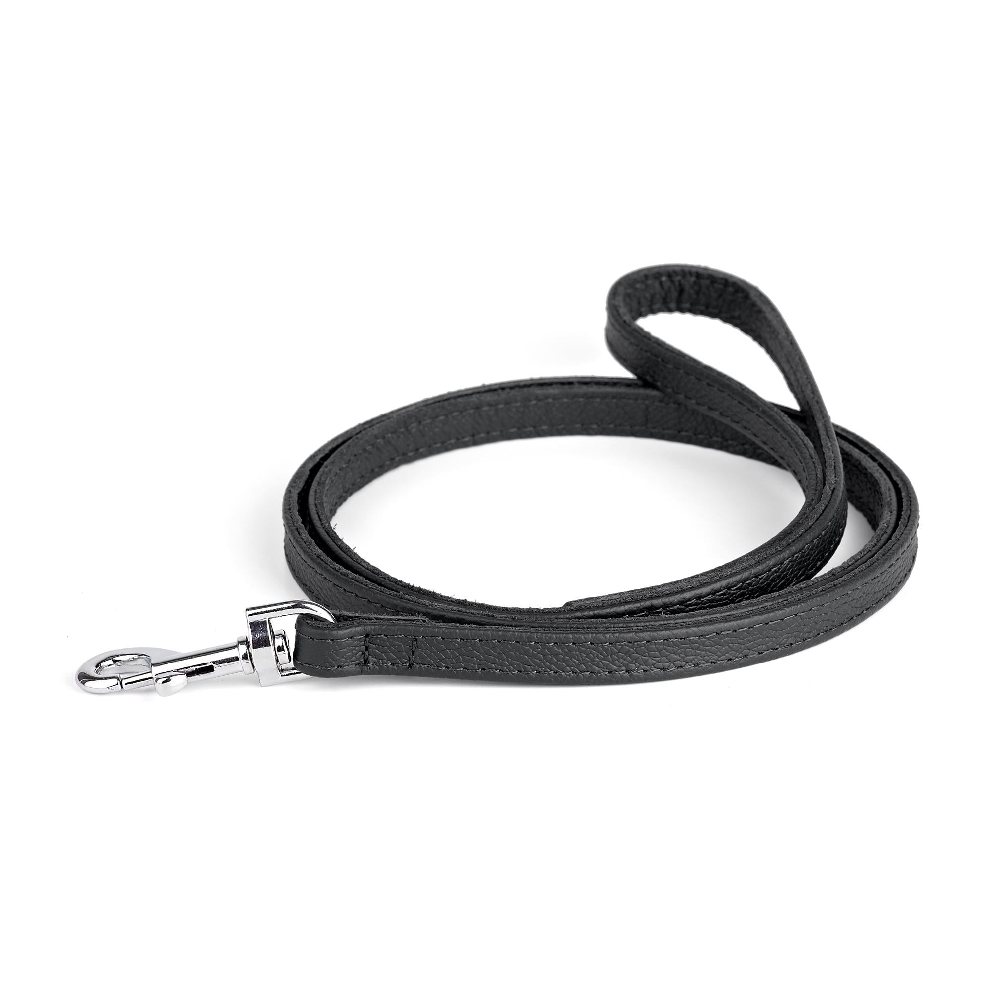 Поводок KareLine из натуральной кожи 12 мм 1200 мм Черный (8231/1)