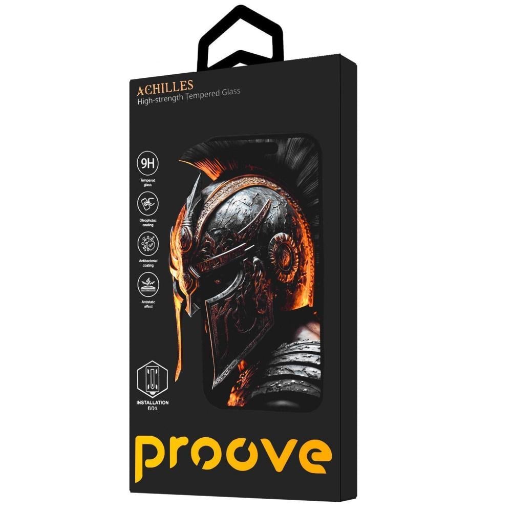 Защитное стекло iPhone 15 Pro Max Proove ACHILLES с установочной рамкой