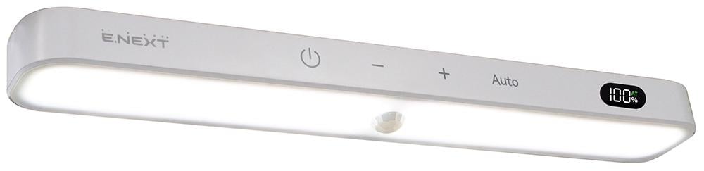 Світильник лінійний E.NEXT e.LED.accum.pro.2w.pir LED 2W 230V 6000K 4/42 години Li-ion датчик руху DIM 240x36x18 мм IP20 (l0690001) - фото 3